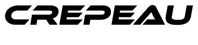 Logo CREPEAU Sport Auto, en noir et blanc