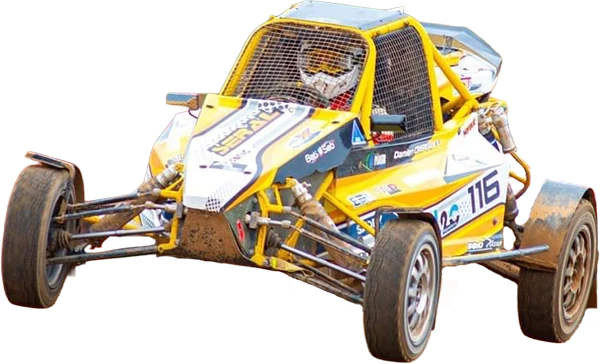 Véhicule, buggy jaune de Damien CREPEAU